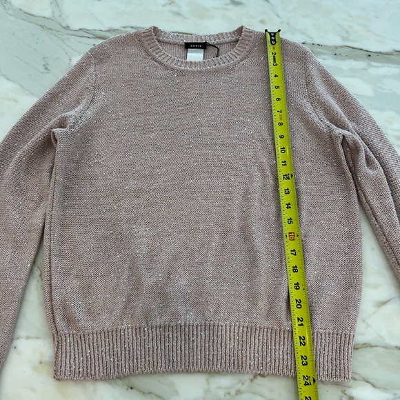 AKRIS LINEN SEQUINS LILY PULLOVER SWEATER SIZE US 14 NWTS! - Picture 13 of 15